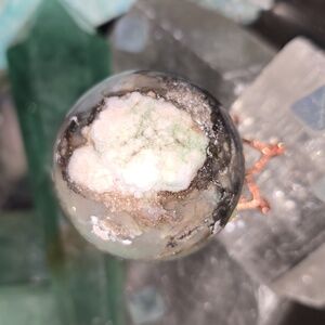 Green Dyed Flower Agate 1.8"